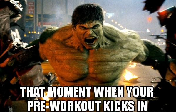 when the pre workout kicks in