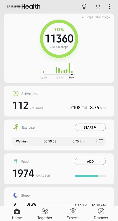 Android Step Tracking App